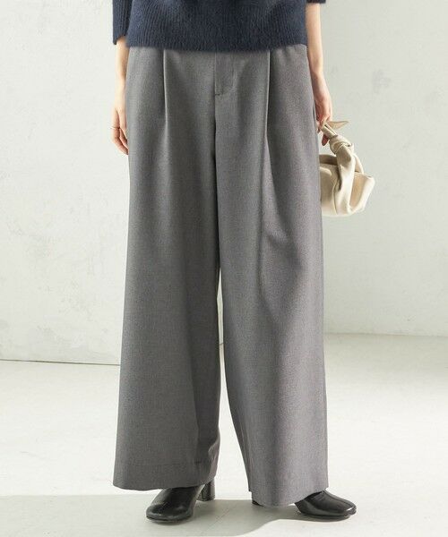 SHIPS / シップス スラックス・ドレスパンツ | 〈手洗い可能〉ソフィー ツイル ストレッチ ポケット デザイン パンツ | 詳細17