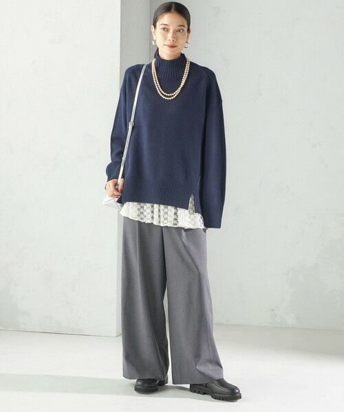 SHIPS / シップス スラックス・ドレスパンツ | 〈手洗い可能〉ソフィー ツイル ストレッチ ポケット デザイン パンツ | 詳細18