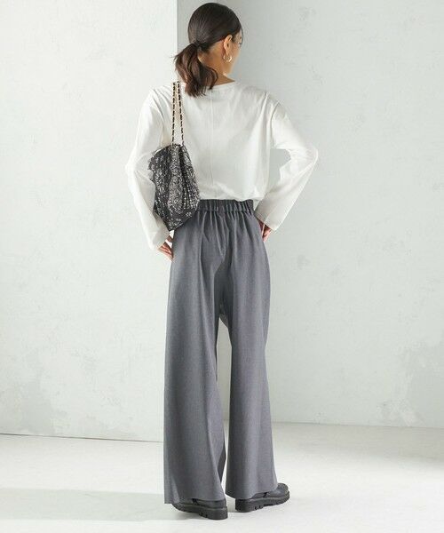 SHIPS / シップス スラックス・ドレスパンツ | 〈手洗い可能〉ソフィー ツイル ストレッチ ポケット デザイン パンツ | 詳細21