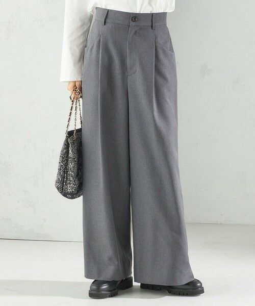 SHIPS / シップス スラックス・ドレスパンツ | 〈手洗い可能〉ソフィー ツイル ストレッチ ポケット デザイン パンツ | 詳細23