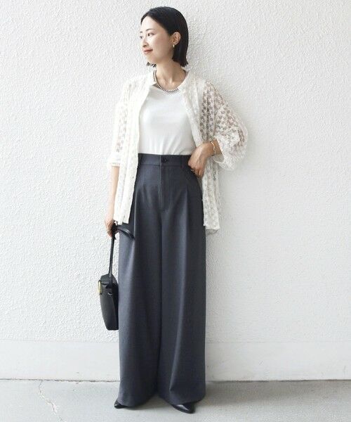 SHIPS / シップス スラックス・ドレスパンツ | 〈手洗い可能〉ソフィー ツイル ストレッチ ポケット デザイン パンツ | 詳細24