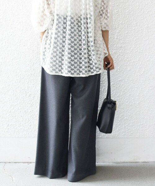 SHIPS / シップス スラックス・ドレスパンツ | 〈手洗い可能〉ソフィー ツイル ストレッチ ポケット デザイン パンツ | 詳細27