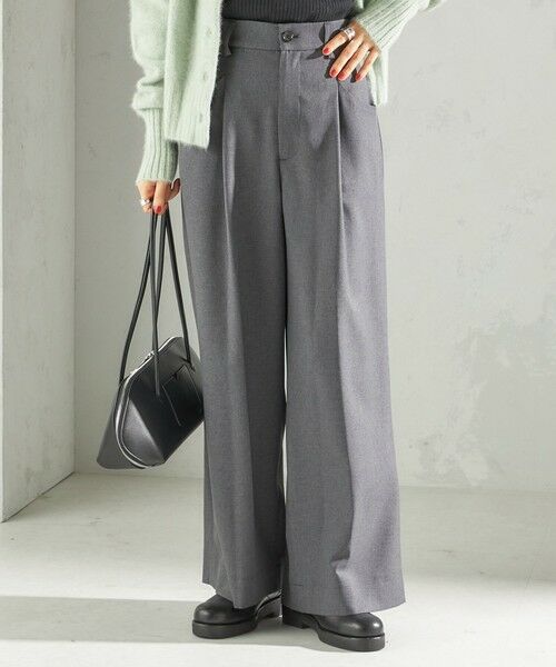 SHIPS / シップス スラックス・ドレスパンツ | 〈手洗い可能〉ソフィー ツイル ストレッチ ポケット デザイン パンツ | 詳細4