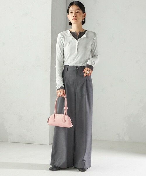 SHIPS / シップス スラックス・ドレスパンツ | 〈手洗い可能〉ソフィー ツイル ストレッチ ポケット デザイン パンツ | 詳細5