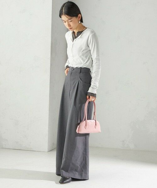 SHIPS / シップス スラックス・ドレスパンツ | 〈手洗い可能〉ソフィー ツイル ストレッチ ポケット デザイン パンツ | 詳細6