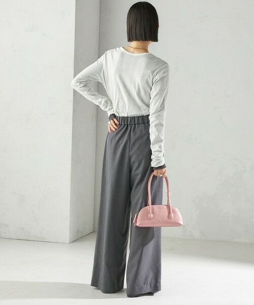 SHIPS / シップス スラックス・ドレスパンツ | 〈手洗い可能〉ソフィー ツイル ストレッチ ポケット デザイン パンツ | 詳細7