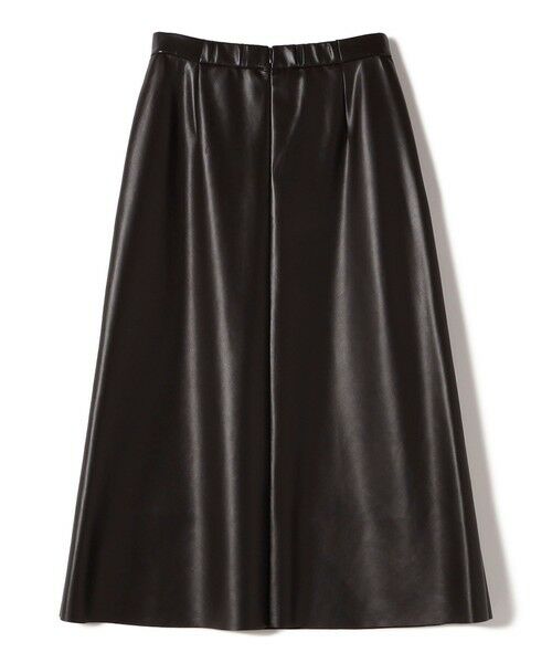 SHIPS / シップス ミニ・ひざ丈スカート | SHIPS Primary Navy Label:〈手洗い可能〉合皮 Aライン スカート | 詳細1