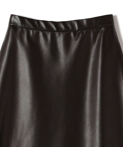 SHIPS / シップス ミニ・ひざ丈スカート | SHIPS Primary Navy Label:〈手洗い可能〉合皮 Aライン スカート | 詳細4