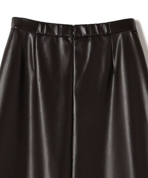 SHIPS / シップス ミニ・ひざ丈スカート | SHIPS Primary Navy Label:〈手洗い可能〉合皮 Aライン スカート | 詳細5