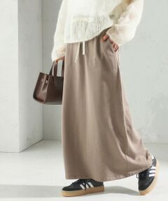 SHIPS / シップス ロング・マキシ丈スカート | ミニ 裏毛 ポケット セミ フレア スカート