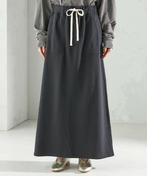 SHIPS / シップス ロング・マキシ丈スカート | ミニ 裏毛 ポケット セミ フレア スカート | 詳細9