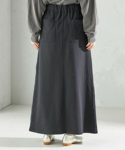 SHIPS / シップス ロング・マキシ丈スカート | ミニ 裏毛 ポケット セミ フレア スカート | 詳細11