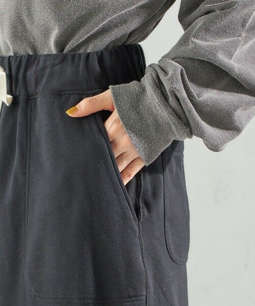 SHIPS / シップス ロング・マキシ丈スカート | ミニ 裏毛 ポケット セミ フレア スカート | 詳細14