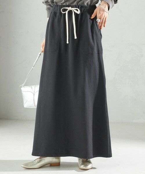 SHIPS / シップス ロング・マキシ丈スカート | ミニ 裏毛 ポケット セミ フレア スカート | 詳細4