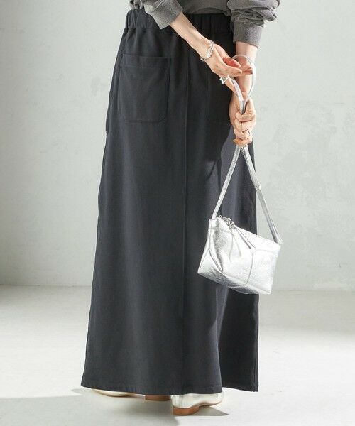 SHIPS / シップス ロング・マキシ丈スカート | ミニ 裏毛 ポケット セミ フレア スカート | 詳細5