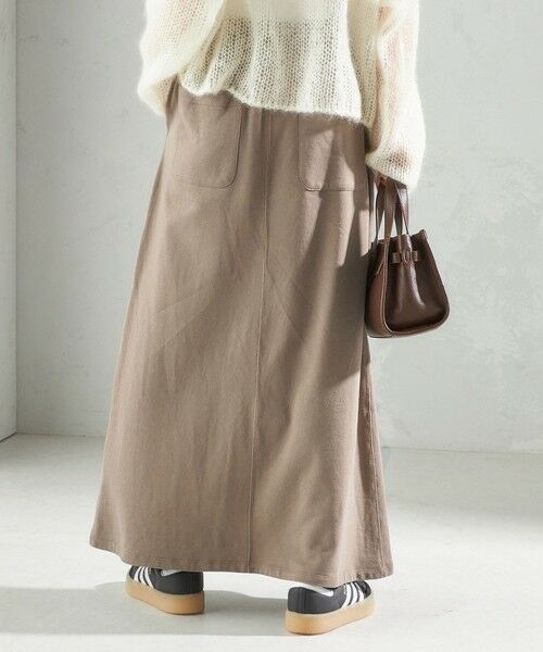 SHIPS / シップス ロング・マキシ丈スカート | ミニ 裏毛 ポケット セミ フレア スカート | 詳細20