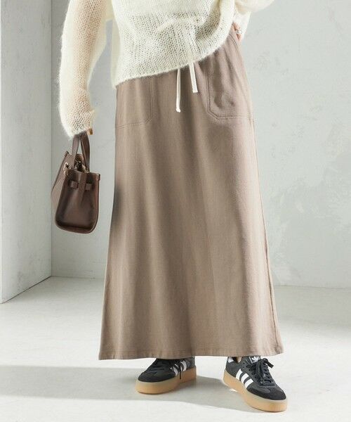 SHIPS / シップス ロング・マキシ丈スカート | ミニ 裏毛 ポケット セミ フレア スカート | 詳細22