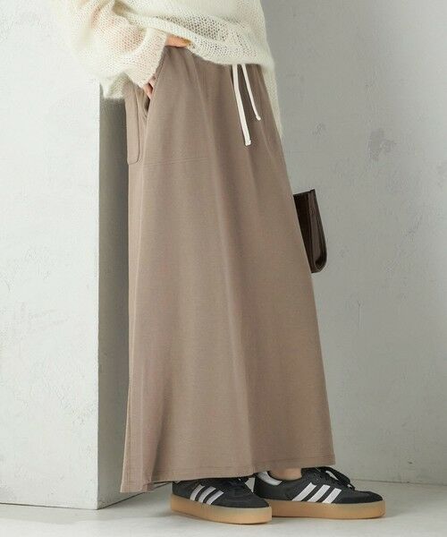SHIPS / シップス ロング・マキシ丈スカート | ミニ 裏毛 ポケット セミ フレア スカート | 詳細23
