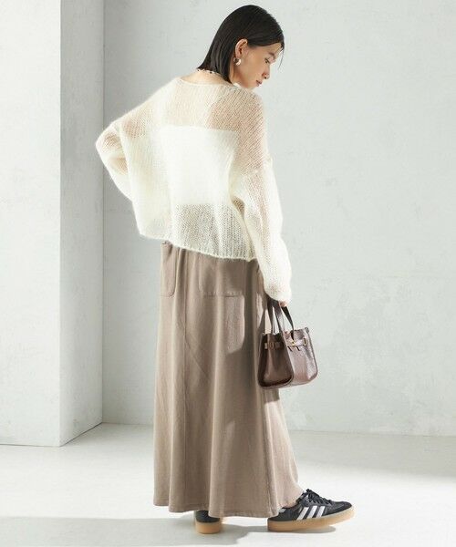 SHIPS / シップス ロング・マキシ丈スカート | ミニ 裏毛 ポケット セミ フレア スカート | 詳細16