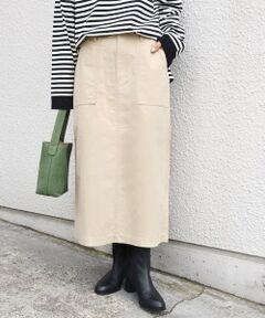 SHIPS / シップス ミニ・ひざ丈スカート | 【WEB限定】〈洗濯機可能〉ベイカー フレア スカート