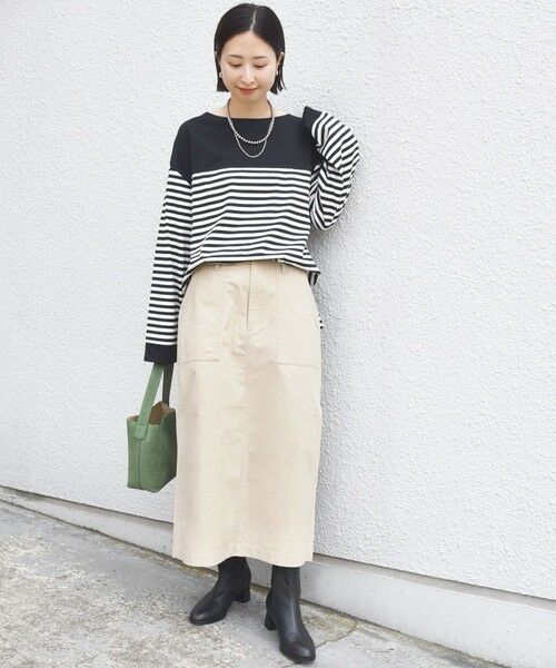 SHIPS / シップス ミニ・ひざ丈スカート | 【WEB限定】〈洗濯機可能〉ベイカー フレア スカート | 詳細1