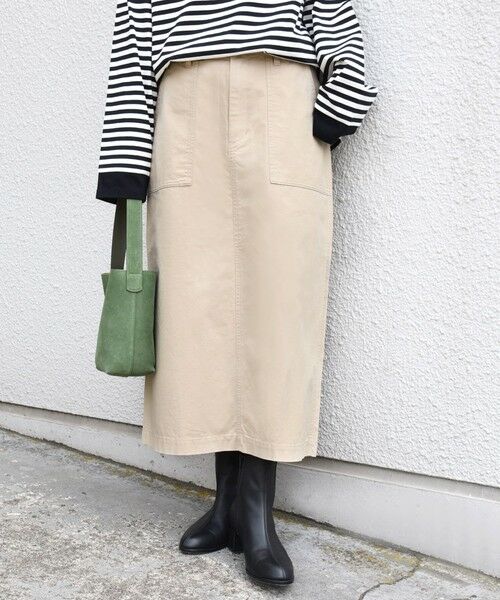 SHIPS / シップス ミニ・ひざ丈スカート | 【WEB限定】〈洗濯機可能〉ベイカー フレア スカート | 詳細5