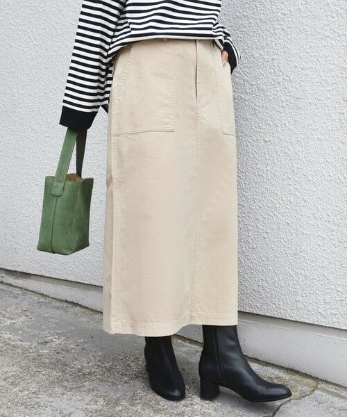 SHIPS / シップス ミニ・ひざ丈スカート | 【WEB限定】〈洗濯機可能〉ベイカー フレア スカート | 詳細8