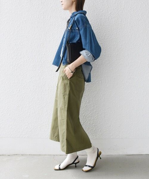 SHIPS / シップス ミニ・ひざ丈スカート | 【WEB限定】〈洗濯機可能〉ベイカー フレア スカート | 詳細20