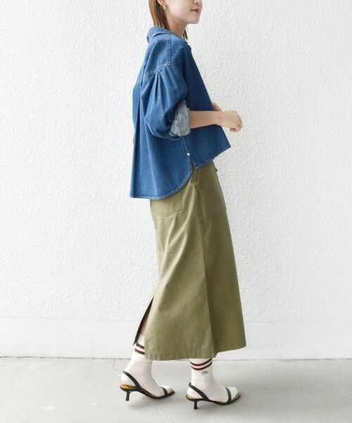 SHIPS / シップス ミニ・ひざ丈スカート | 【WEB限定】〈洗濯機可能〉ベイカー フレア スカート | 詳細22