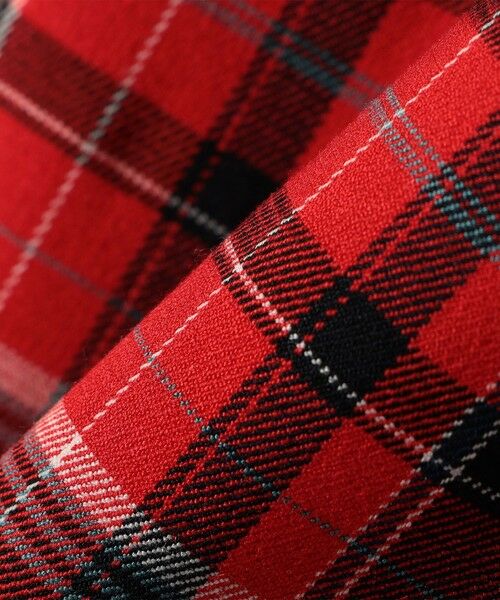 SHIPS / シップス ミニ・ひざ丈スカート | チェック プリーツ 巻き スカート | 詳細22