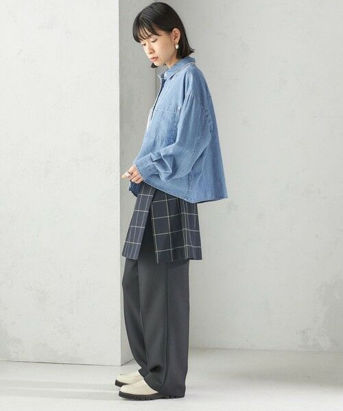 SHIPS / シップス ミニ・ひざ丈スカート | チェック プリーツ 巻き スカート | 詳細25