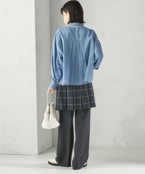 SHIPS / シップス ミニ・ひざ丈スカート | チェック プリーツ 巻き スカート | 詳細26