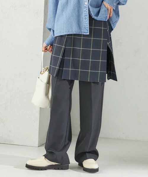 SHIPS / シップス ミニ・ひざ丈スカート | チェック プリーツ 巻き スカート | 詳細29