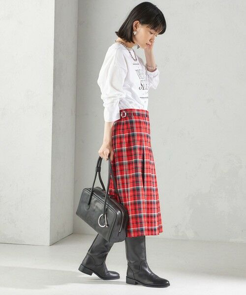 SHIPS / シップス ロング・マキシ丈スカート | チェック ボックス プリーツ スカート | 詳細29