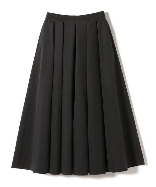 SHIPS / シップス ロング・マキシ丈スカート | 〈手洗い可能〉タフタ タック フレア スカート | 詳細12