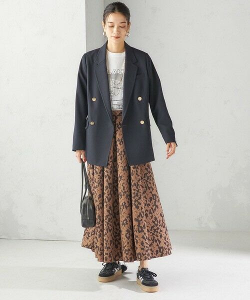 SHIPS / シップス ロング・マキシ丈スカート | 〈手洗い可能〉タフタ タック フレア スカート | 詳細14