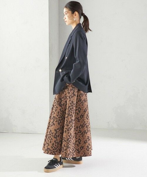 SHIPS / シップス ロング・マキシ丈スカート | 〈手洗い可能〉タフタ タック フレア スカート | 詳細15