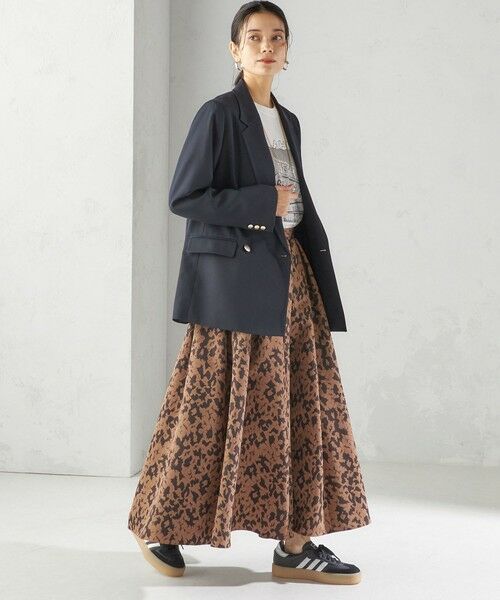 SHIPS / シップス ロング・マキシ丈スカート | 〈手洗い可能〉タフタ タック フレア スカート | 詳細17