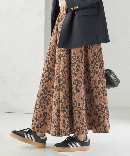 SHIPS / シップス ロング・マキシ丈スカート | 〈手洗い可能〉タフタ タック フレア スカート | 詳細20