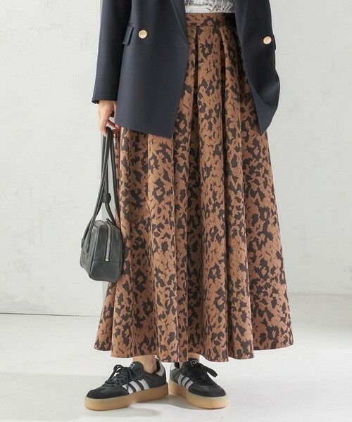 SHIPS / シップス ロング・マキシ丈スカート | 〈手洗い可能〉タフタ タック フレア スカート | 詳細22