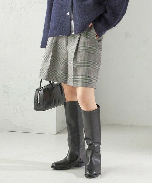 SHIPS / シップス ショート・ハーフ・半端丈パンツ | 〈手洗い可能〉ウォッシャブル ウール チェック ハーフ パンツ | 詳細7