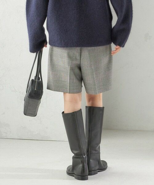 SHIPS / シップス ショート・ハーフ・半端丈パンツ | 〈手洗い可能〉ウォッシャブル ウール チェック ハーフ パンツ | 詳細9