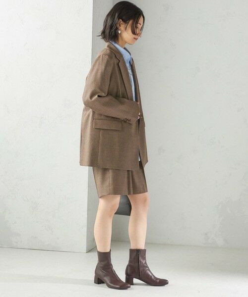 SHIPS / シップス ショート・ハーフ・半端丈パンツ | 〈手洗い可能〉ウォッシャブル ウール チェック ハーフ パンツ | 詳細17