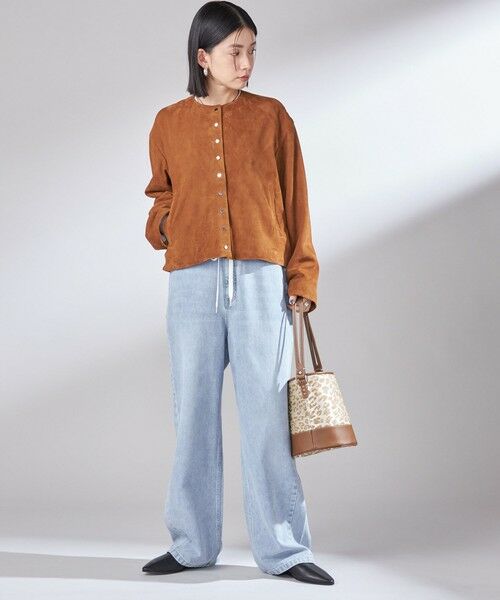 SHIPS / シップス ブルゾン | ゴート スエード ノーカラー ブルゾン | 詳細14