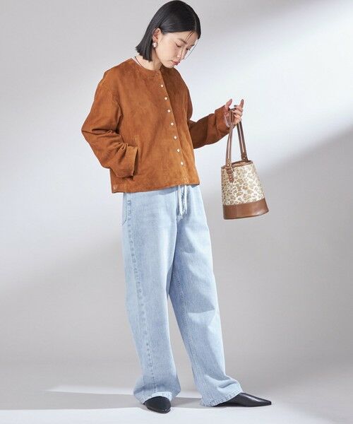 SHIPS / シップス ブルゾン | ゴート スエード ノーカラー ブルゾン | 詳細15