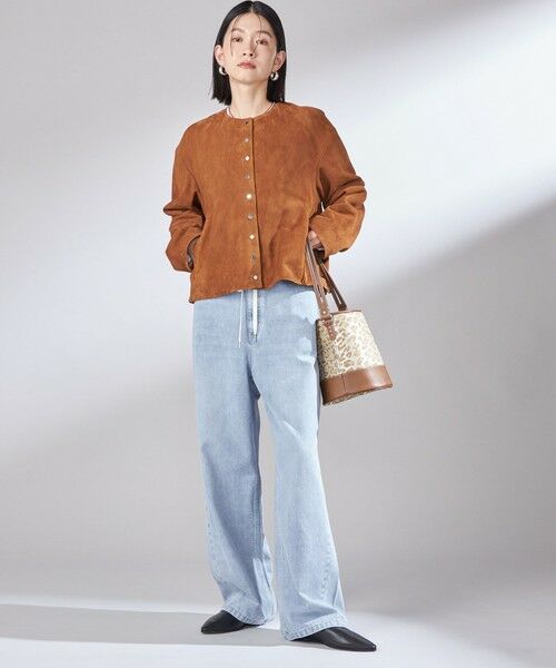 SHIPS / シップス ブルゾン | ゴート スエード ノーカラー ブルゾン | 詳細16