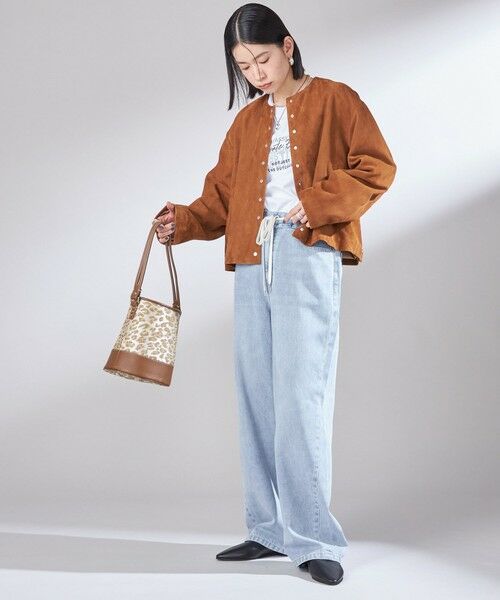 SHIPS / シップス ブルゾン | ゴート スエード ノーカラー ブルゾン | 詳細2