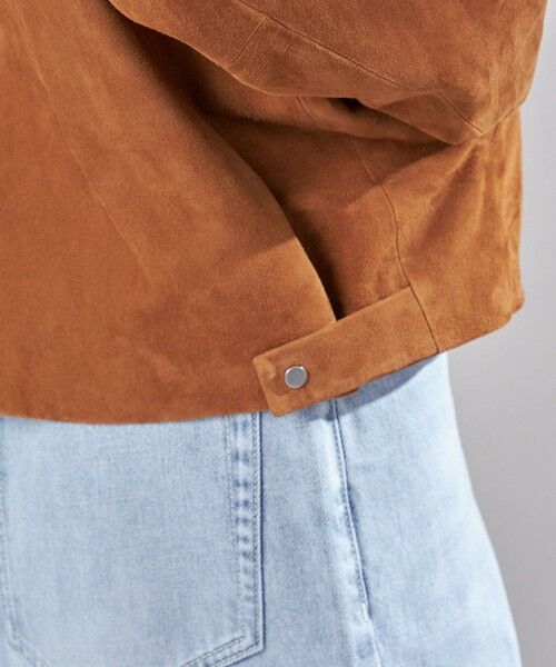 SHIPS / シップス ブルゾン | ゴート スエード ノーカラー ブルゾン | 詳細20