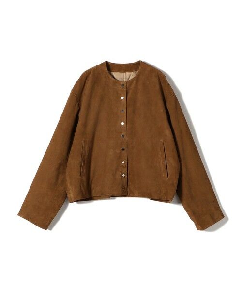 SHIPS / シップス ブルゾン | ゴート スエード ノーカラー ブルゾン | 詳細22