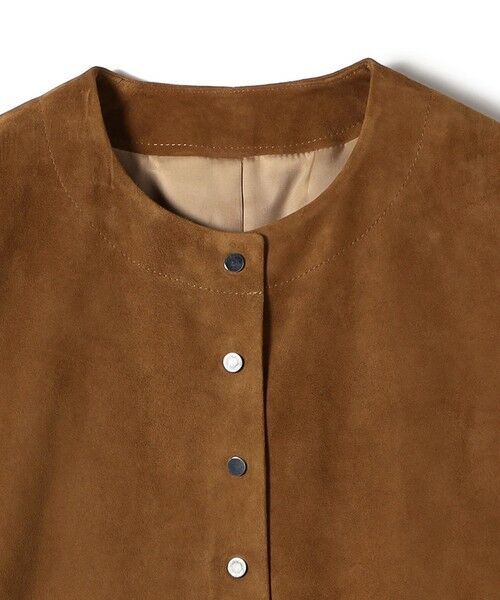 SHIPS / シップス ブルゾン | ゴート スエード ノーカラー ブルゾン | 詳細24
